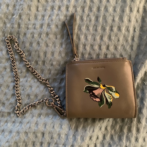 All Saints Handbags - All saints Flora Leather Wristlet